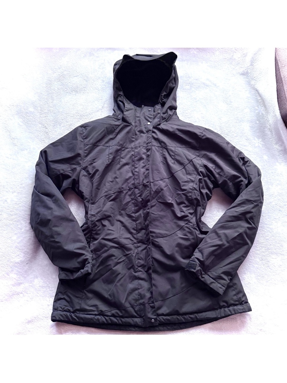 Sierra Experience Black Hooded Ski Jacket